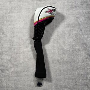 Callaway X2 Hot Fairway Wood Headcover White Pink Adjustable Tag